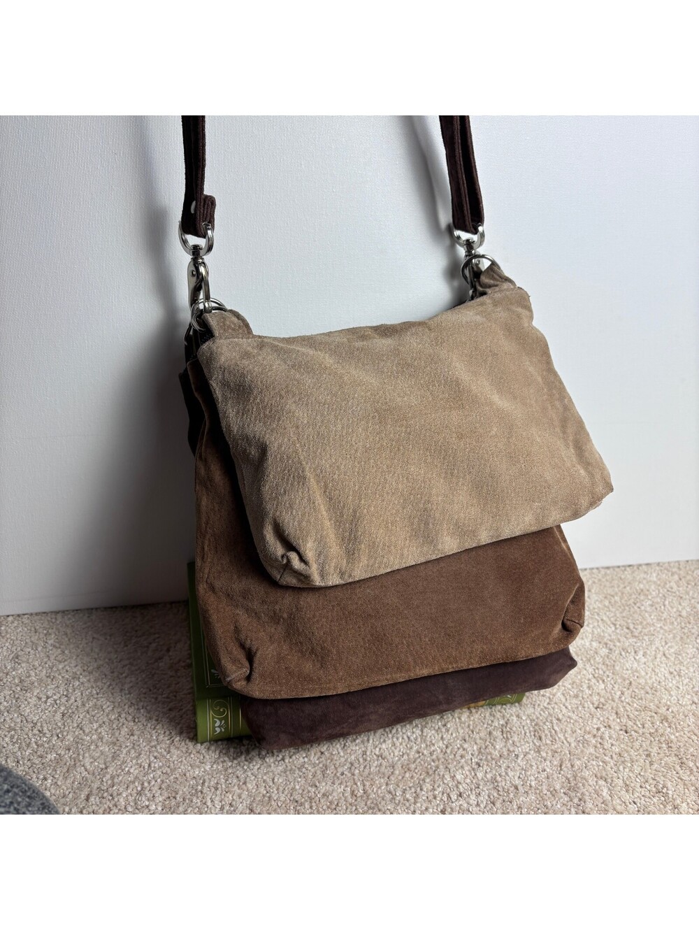 Funky Vintage Suede Stacking Crossbody Bags